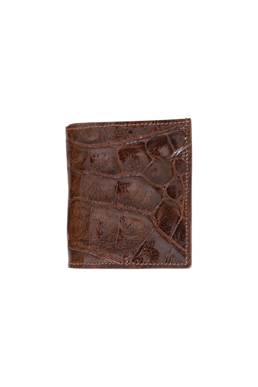 Gator leather card holder for man