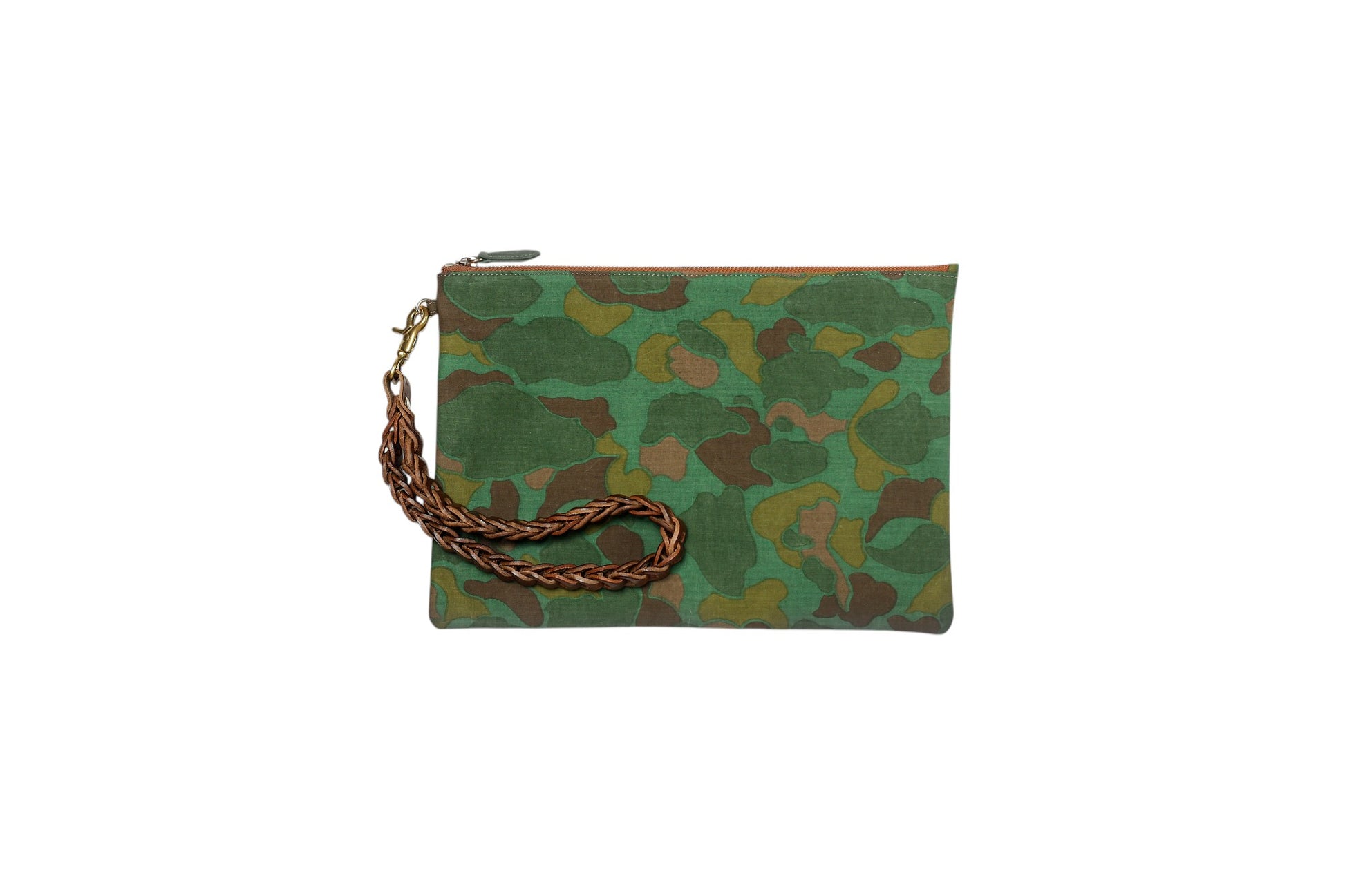 Frogskin clutch green