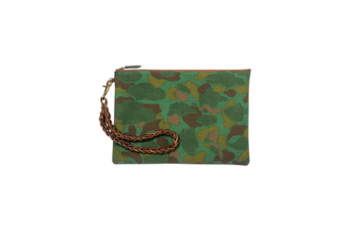 Frogskin clutch green