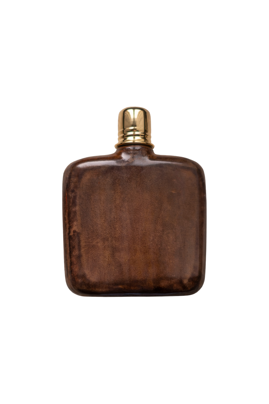 100ml glass flask covered in premium Tuscan leather as per the ancient technique of "cuoietto fiorentino"