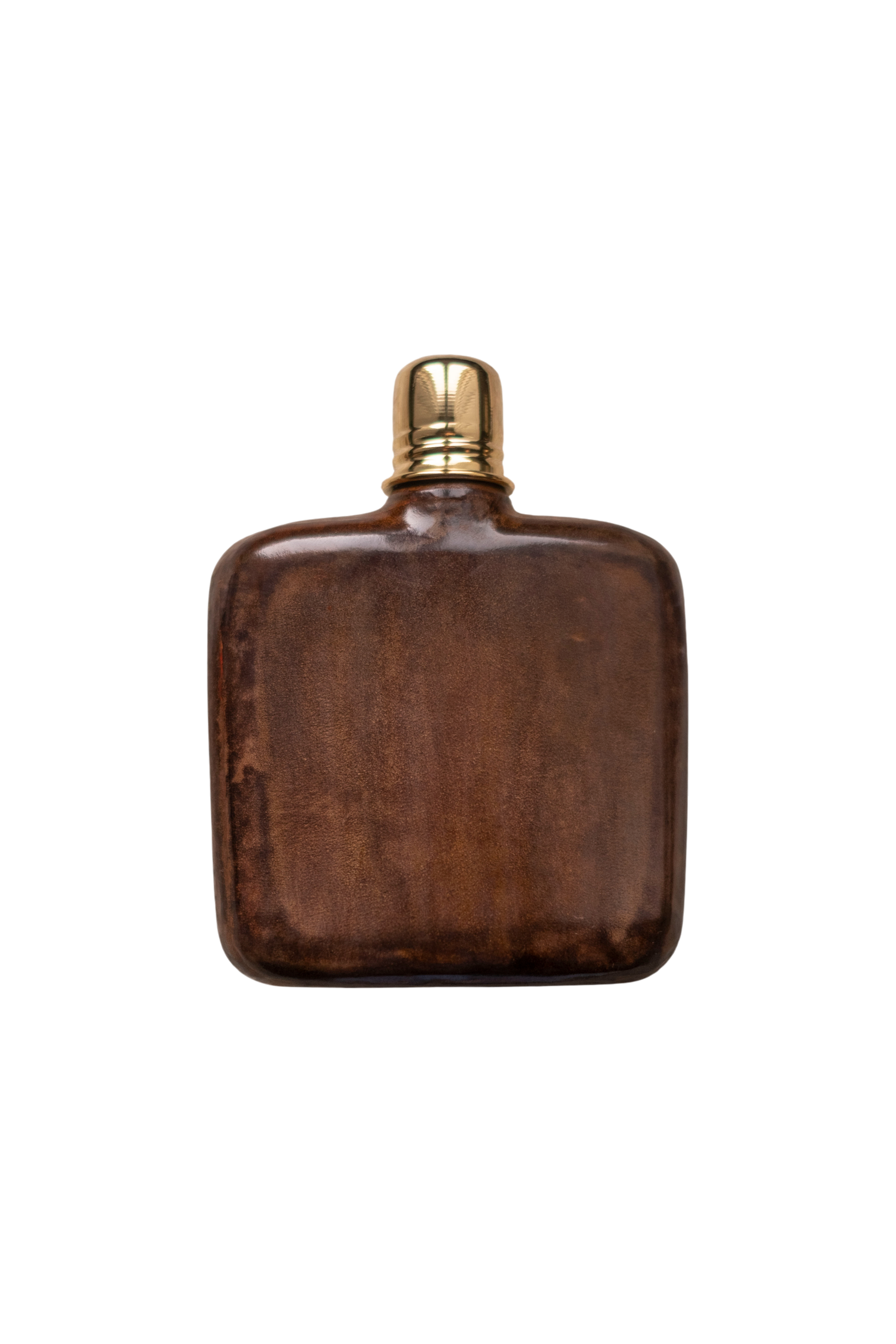 100ml glass flask covered in premium Tuscan leather as per the ancient technique of "cuoietto fiorentino"