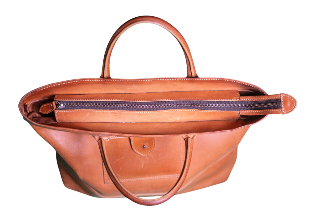 The leather tote